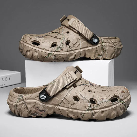 Sandálias masculinas de verão, tamancos para casa, jardim, sapatos confortáveis, antiderrapantes, fundo macio, sandálias, tamanho grande 46 47