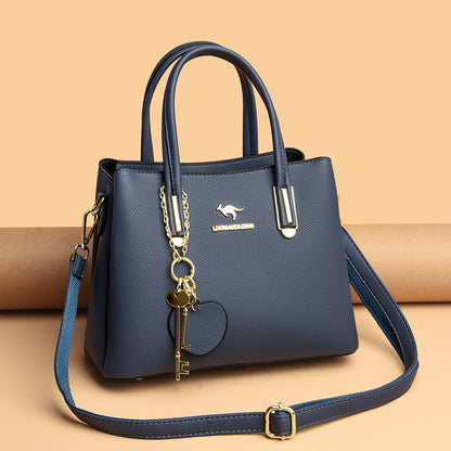 Large Capacity Versatile Women's Bag With Lychee Texture