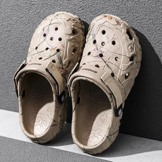 Sandálias masculinas de verão, tamancos para casa, jardim, sapatos confortáveis, antiderrapantes, fundo macio, sandálias, tamanho grande 46 47