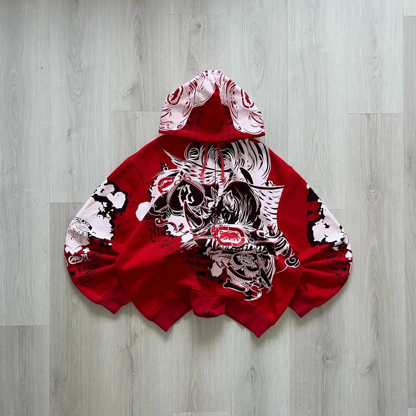 Y2k gótico ecko crânio impressão hoodie das mulheres dos homens streetwear punk oversize preto moletom escuro artístico casual pulôver