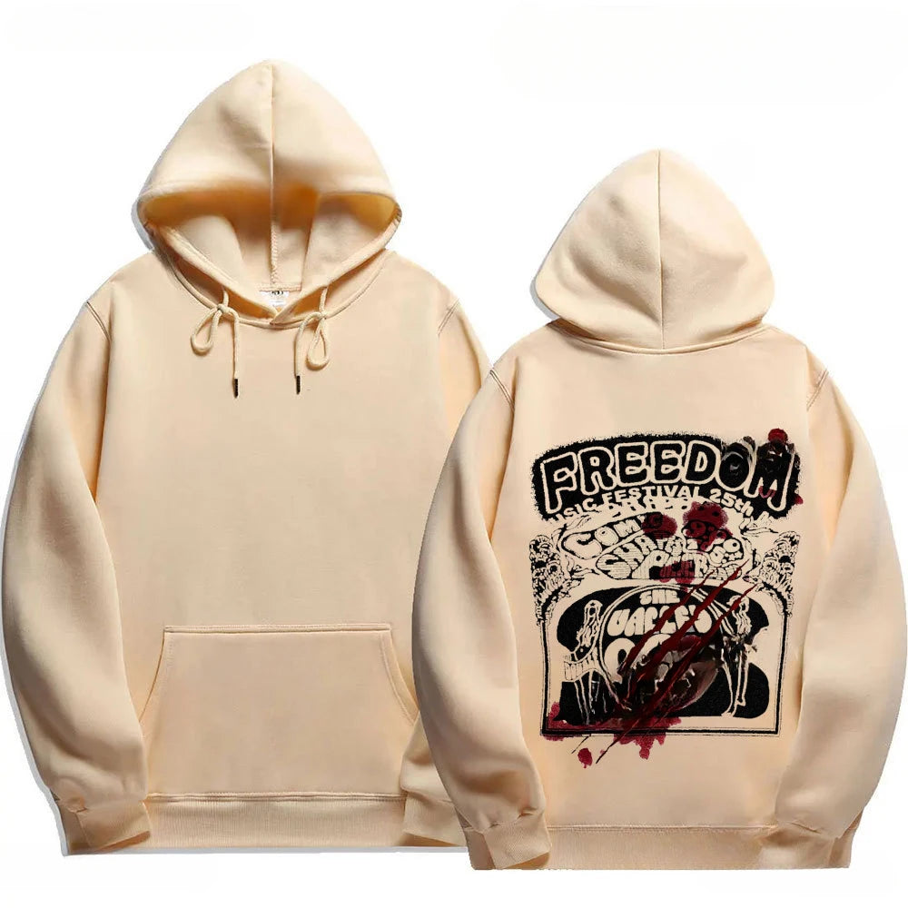 Hoodies Cry of Fear para homens e mulheres, moletom unissex de manga comprida, com capuz frente e verso, tamanho XS-3XL, novo estilo, 2024
